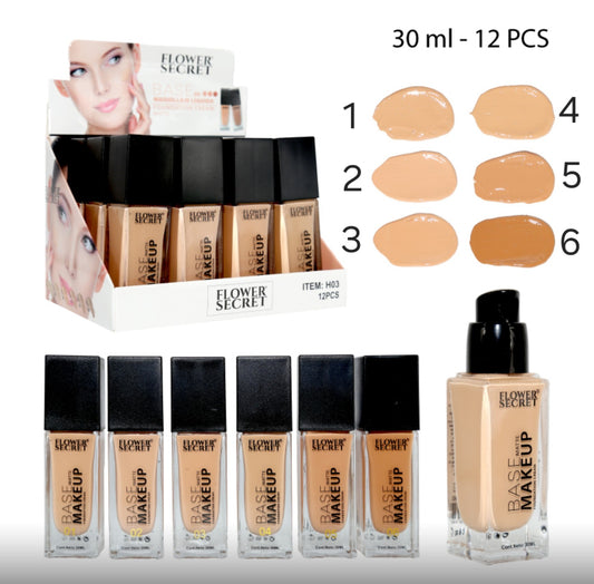 Base de maquillaje Makeup - 6 tonos (30 ml)